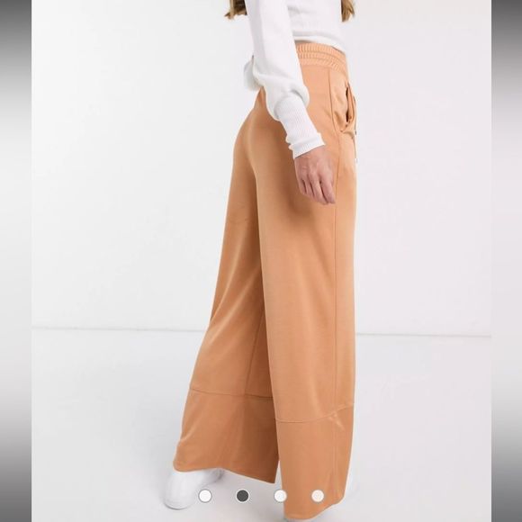 ASOS • Soft Utility Satin Wide Leg Pants - Picture 2 of 14